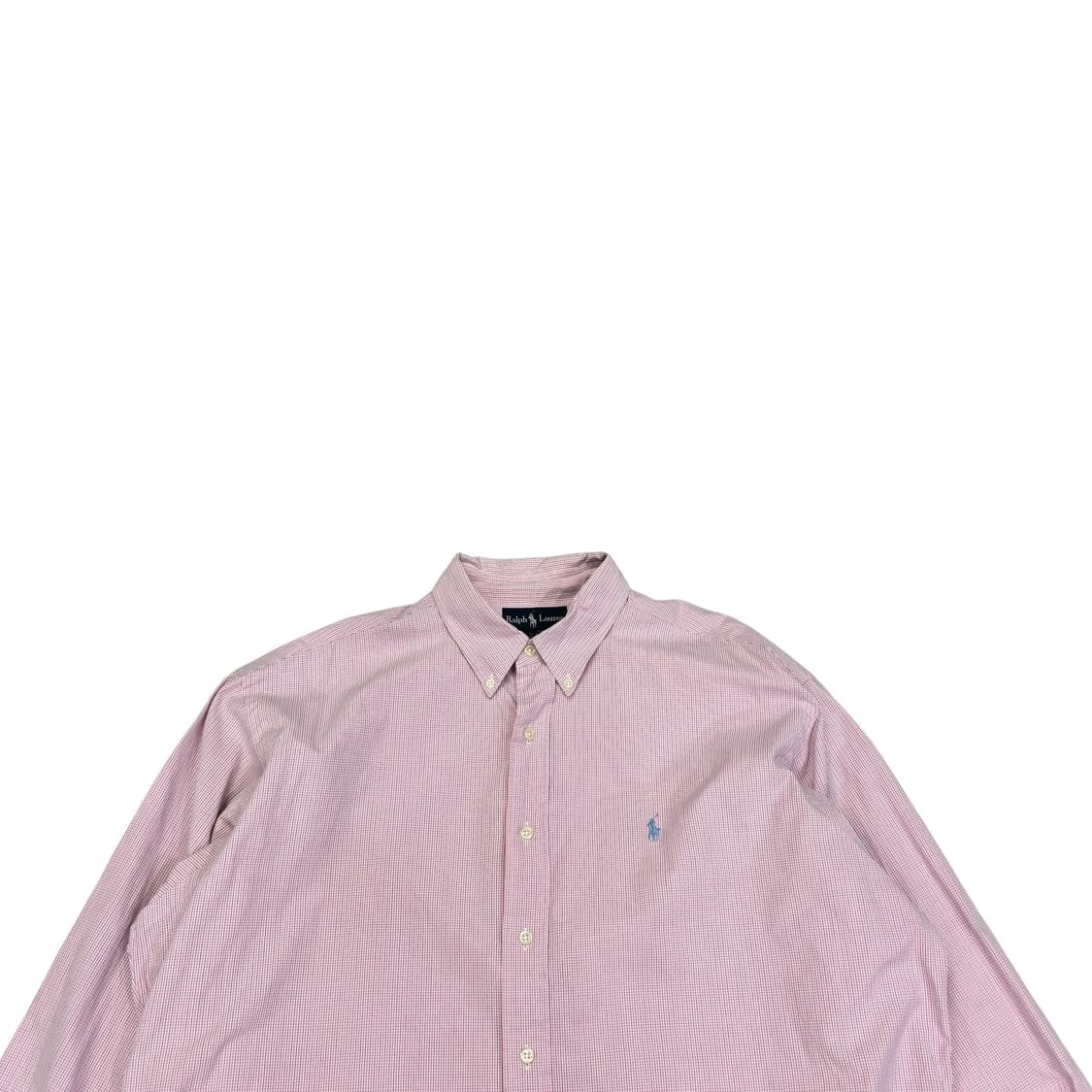 폴로 랄프로렌 오버사이즈 분홍 체크 셔츠 상품이미지2
