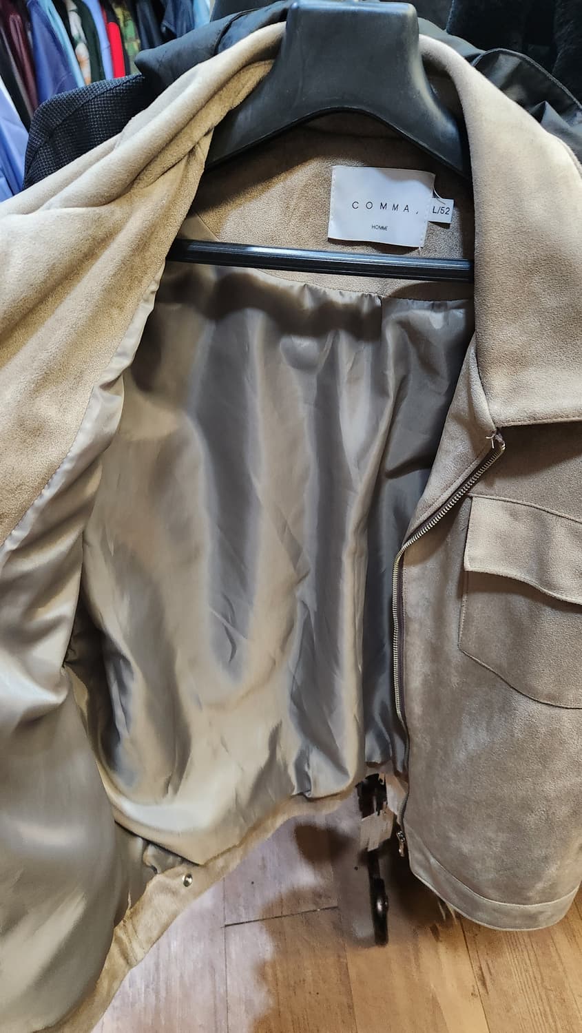 COMMA HOMME 남자 스웨이드 자켓 L/52 상품이미지9