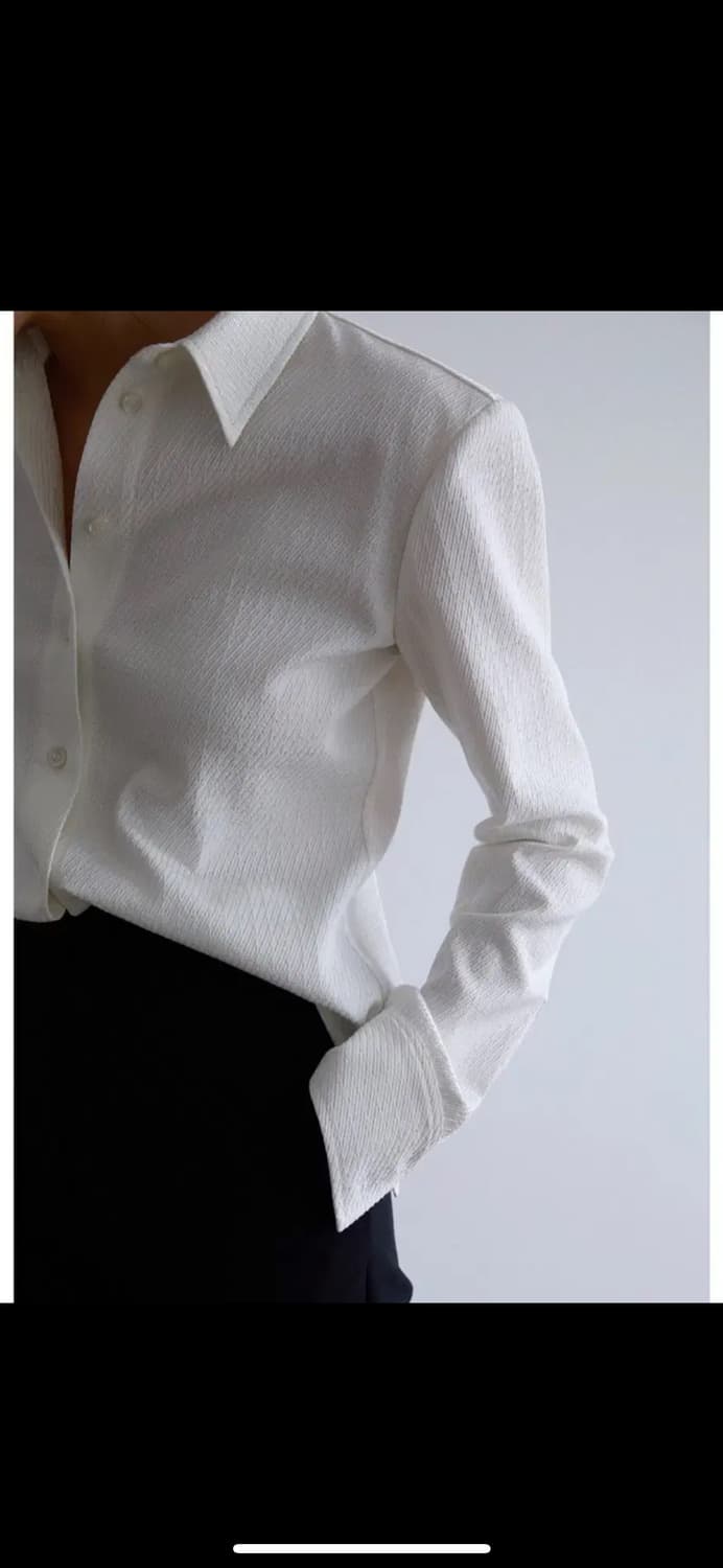 오르 스트래치 테일러 셔츠 - 퓨어 화이트 상품이미지7