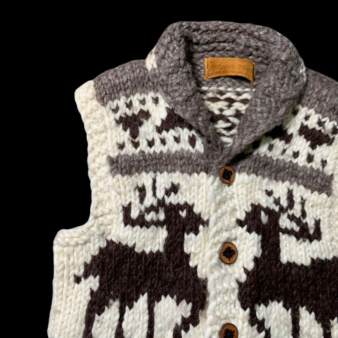 [M~L] 빈티지 헤비울 코위찬 조끼 베스트 상품이미지3