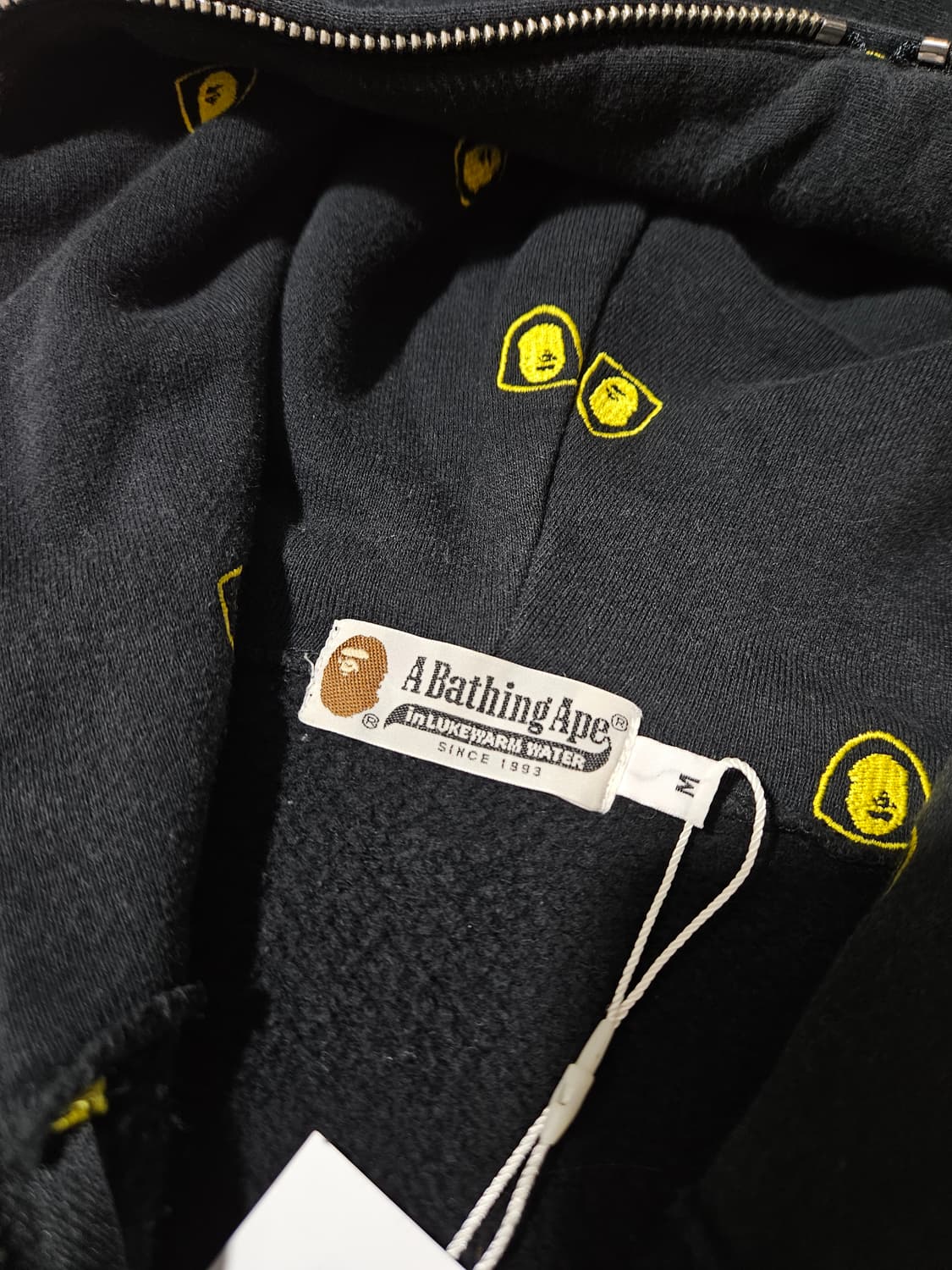 베이프 BAPE 자수로고 후드집업 후드 M 상품이미지5