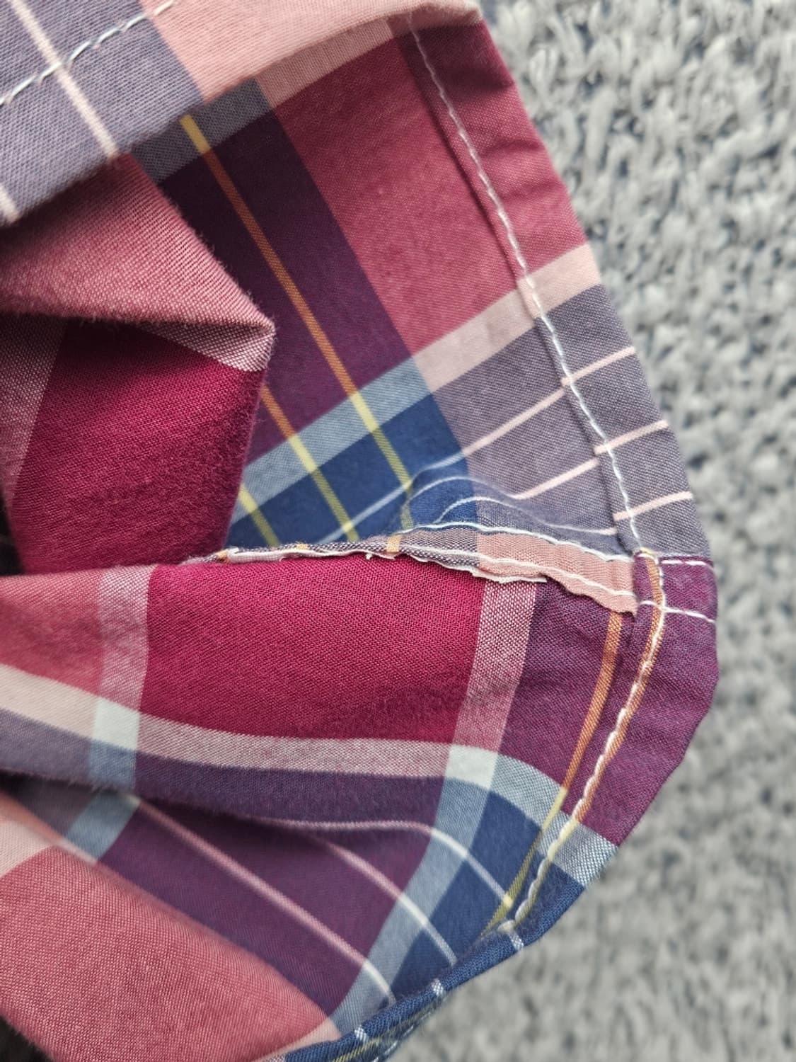 타미힐피거 체크 하프 반팔 셔츠 크롭커스텀 ( 2XL ) / 11912 상품이미지9