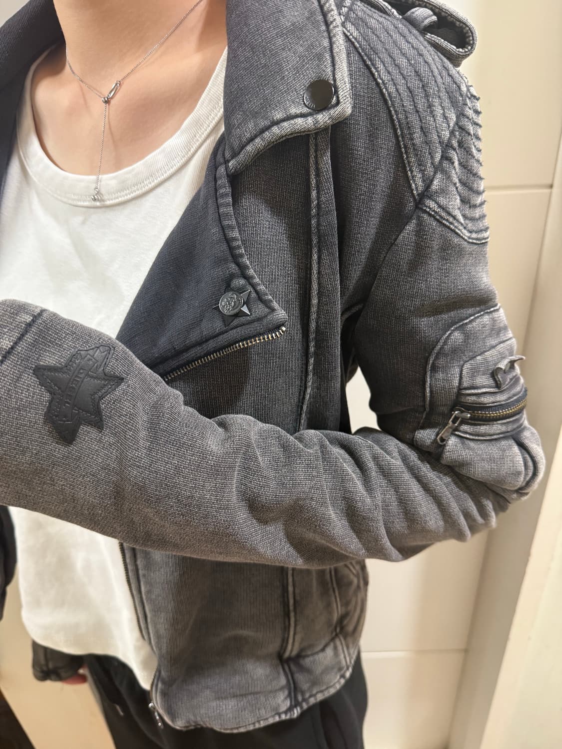 디젤 사선 디테일 자켓 상품이미지3