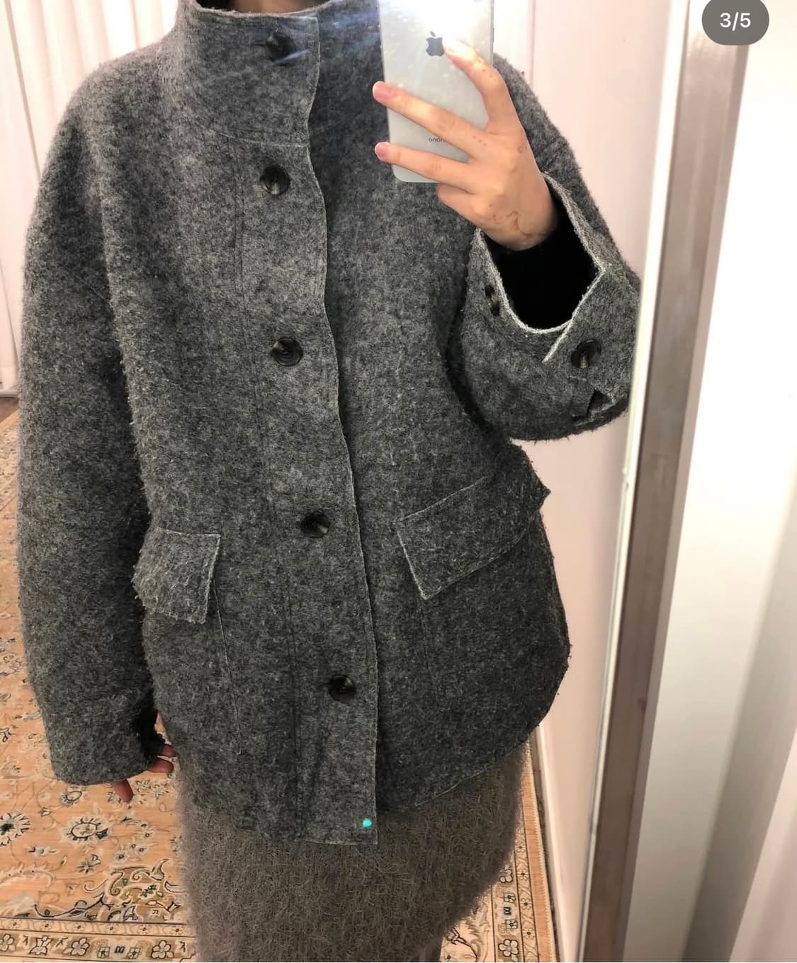 부클 패디드 코트  상품이미지2