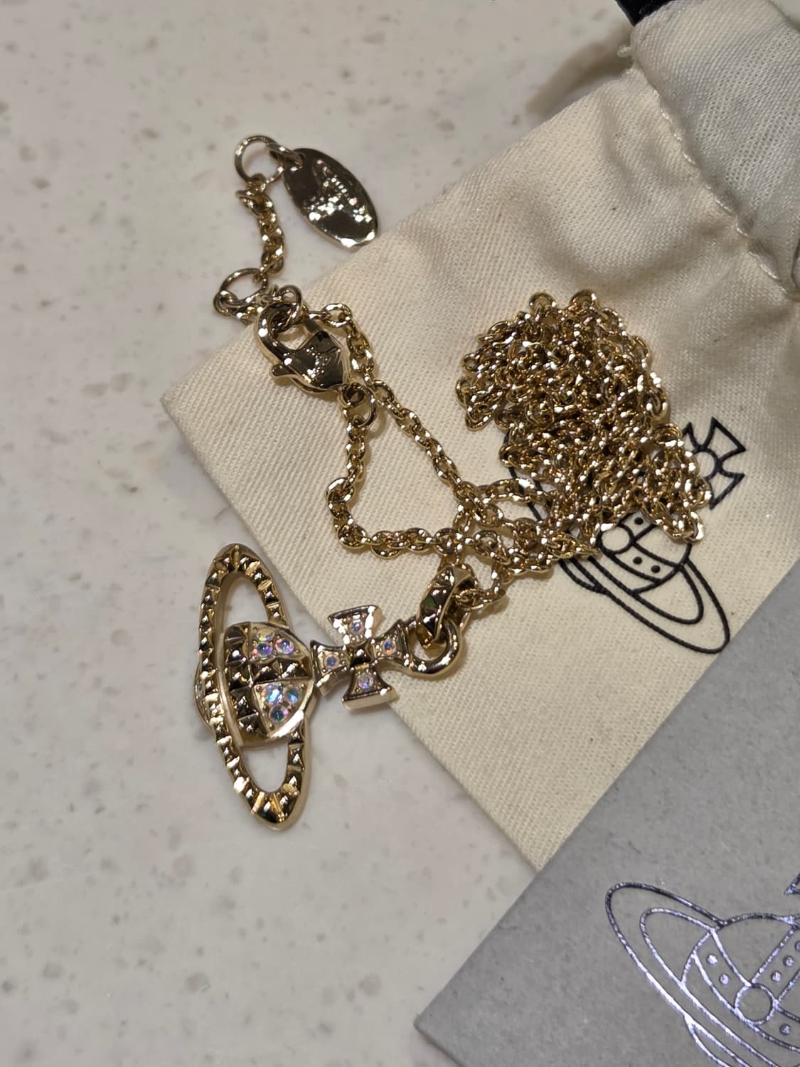 설할인!) 비비안웨스트우드 메이페어바스 릴리프 골드목걸이 상품이미지1