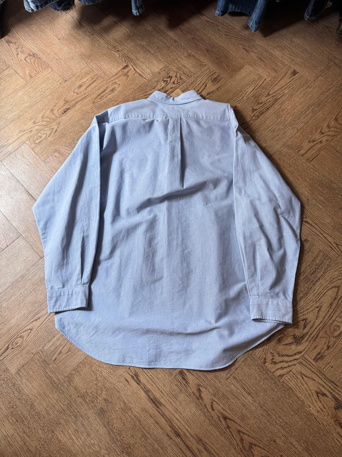 [L]90's 폴로 랄프로렌 BIG SHIRT 스카이블루 옥스포드 셔츠 상품이미지8