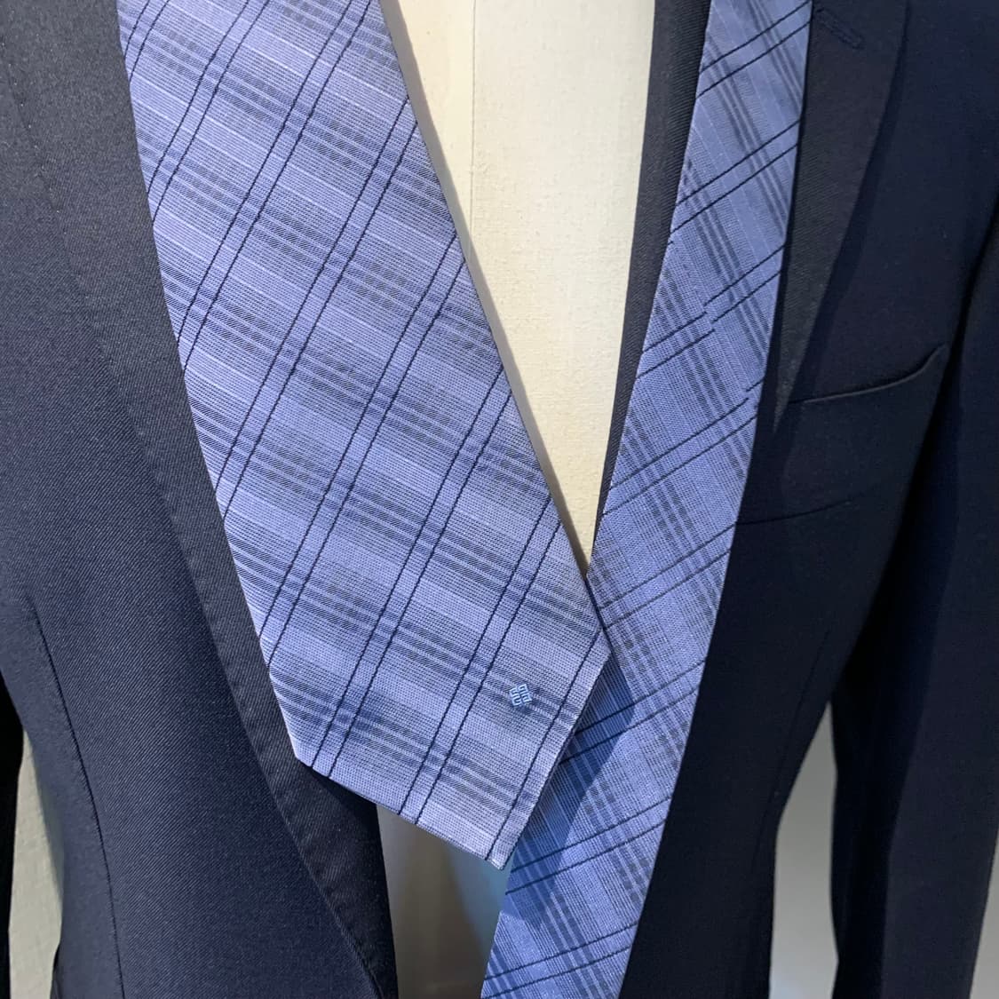 지방시(GIVENCHY) 신형라벨 체크 혼주넥타이 명품 8.4cm 상품이미지2