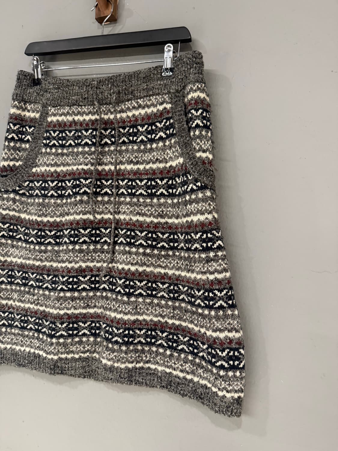 winter pattern knit midi skirt 상품이미지8