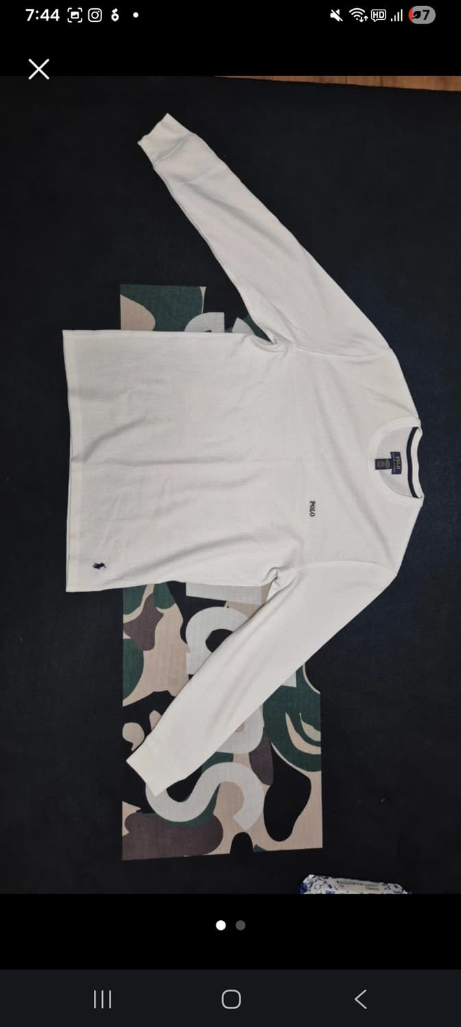 폴로 와플티셔츠 L 상품이미지1