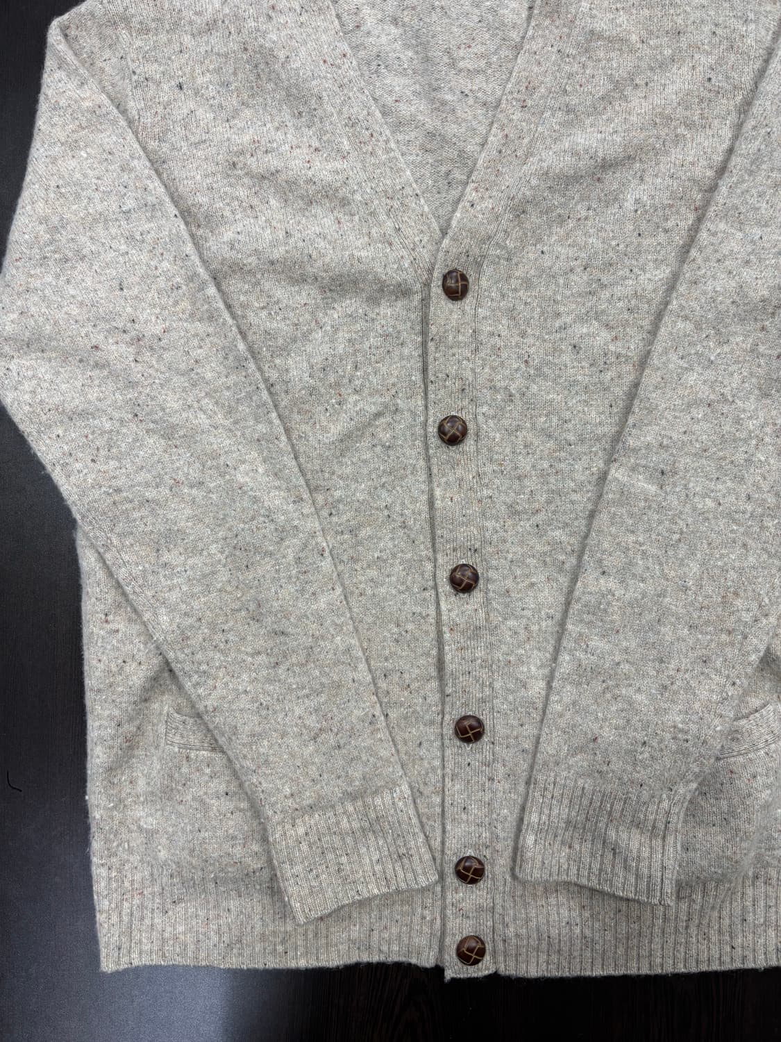 유니클로 브라운 버튼 가디건 상품이미지3