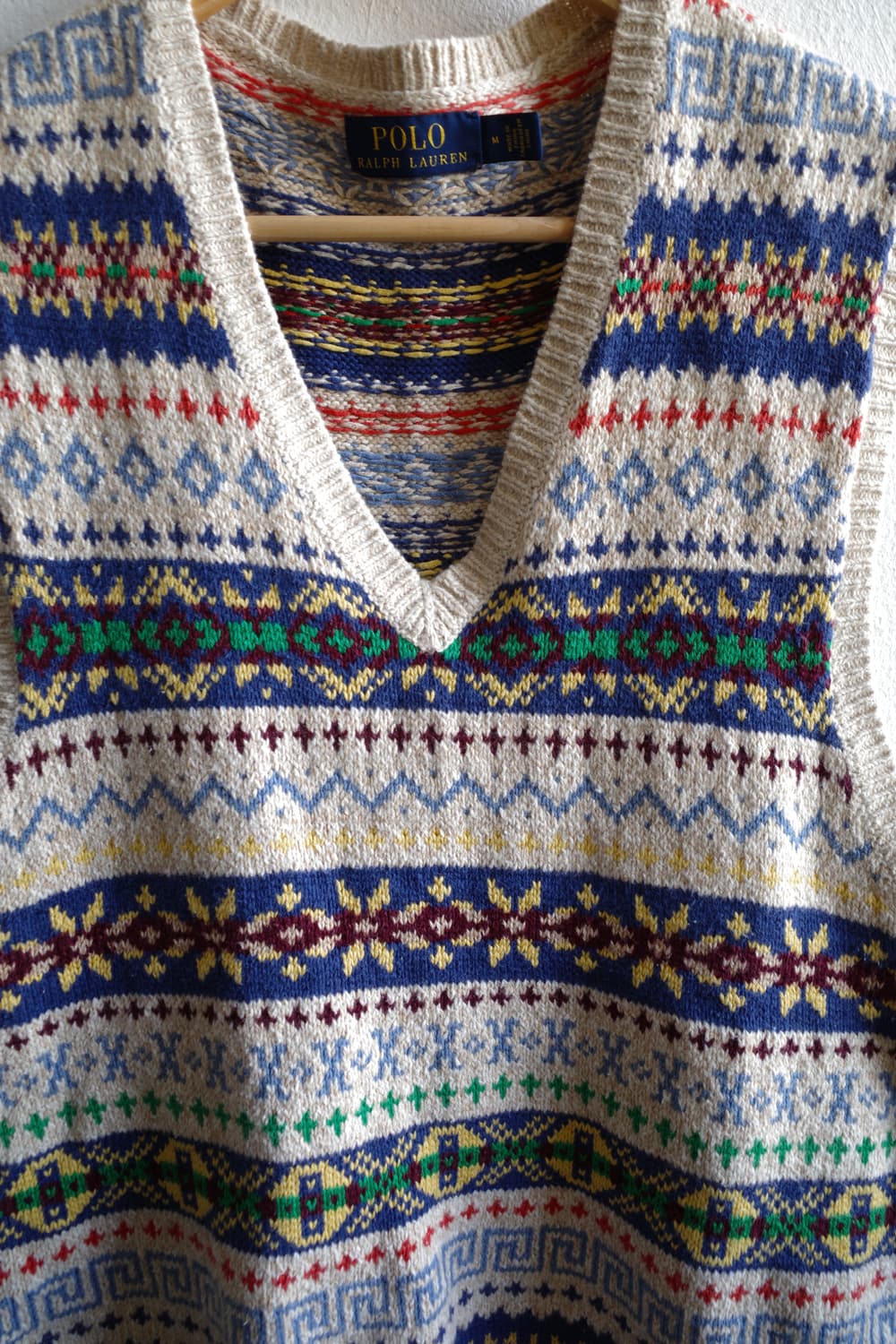 폴로 페어아일 니트 조끼 상품이미지2