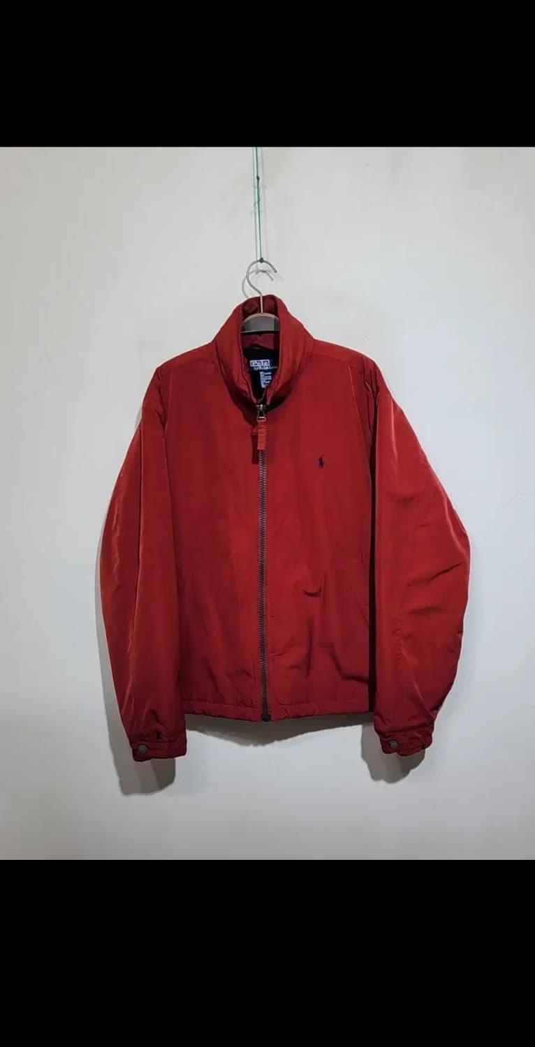 (XL) 랄프로렌 폴로 점퍼 빨강 로고 자켓 안감기모  상품이미지1