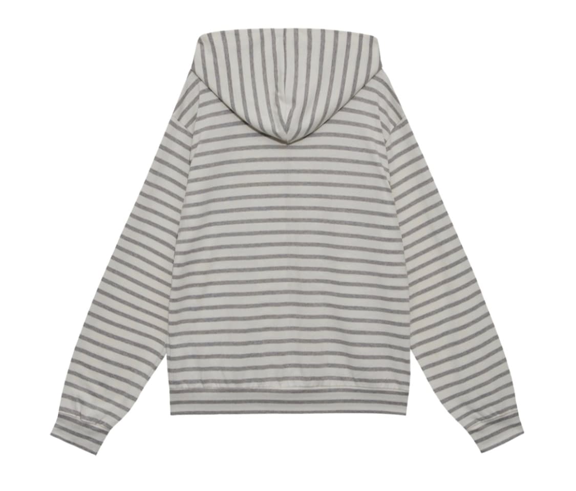 사로스 스트라이프 집업 화이트 2 상품이미지2