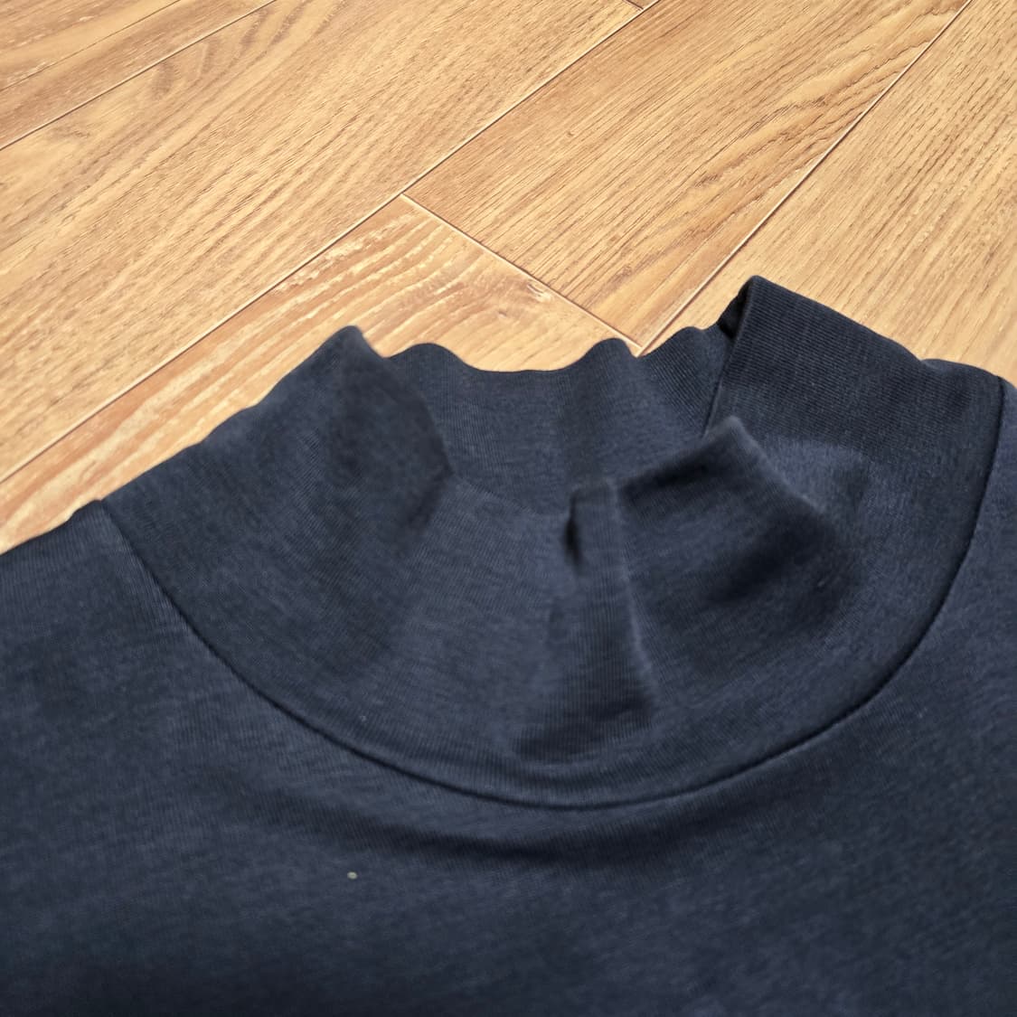 르메르(LEMAIRE) 블랙 터틀넥 코튼 니트 L 상품이미지2