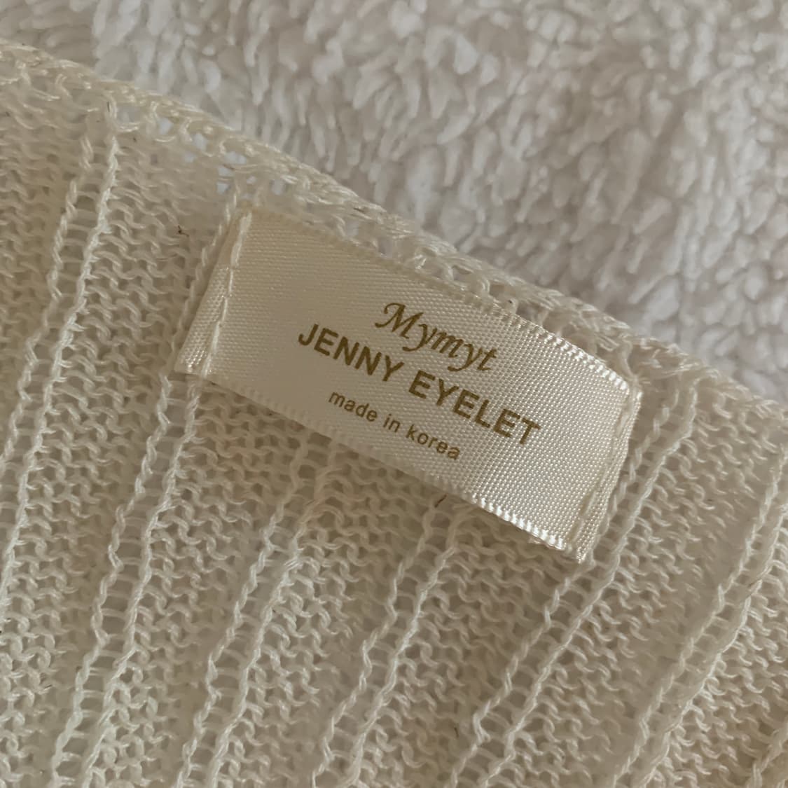 제니 아일렛 여름 골지 여리여리 브이넥 니트 가디건 상품이미지4