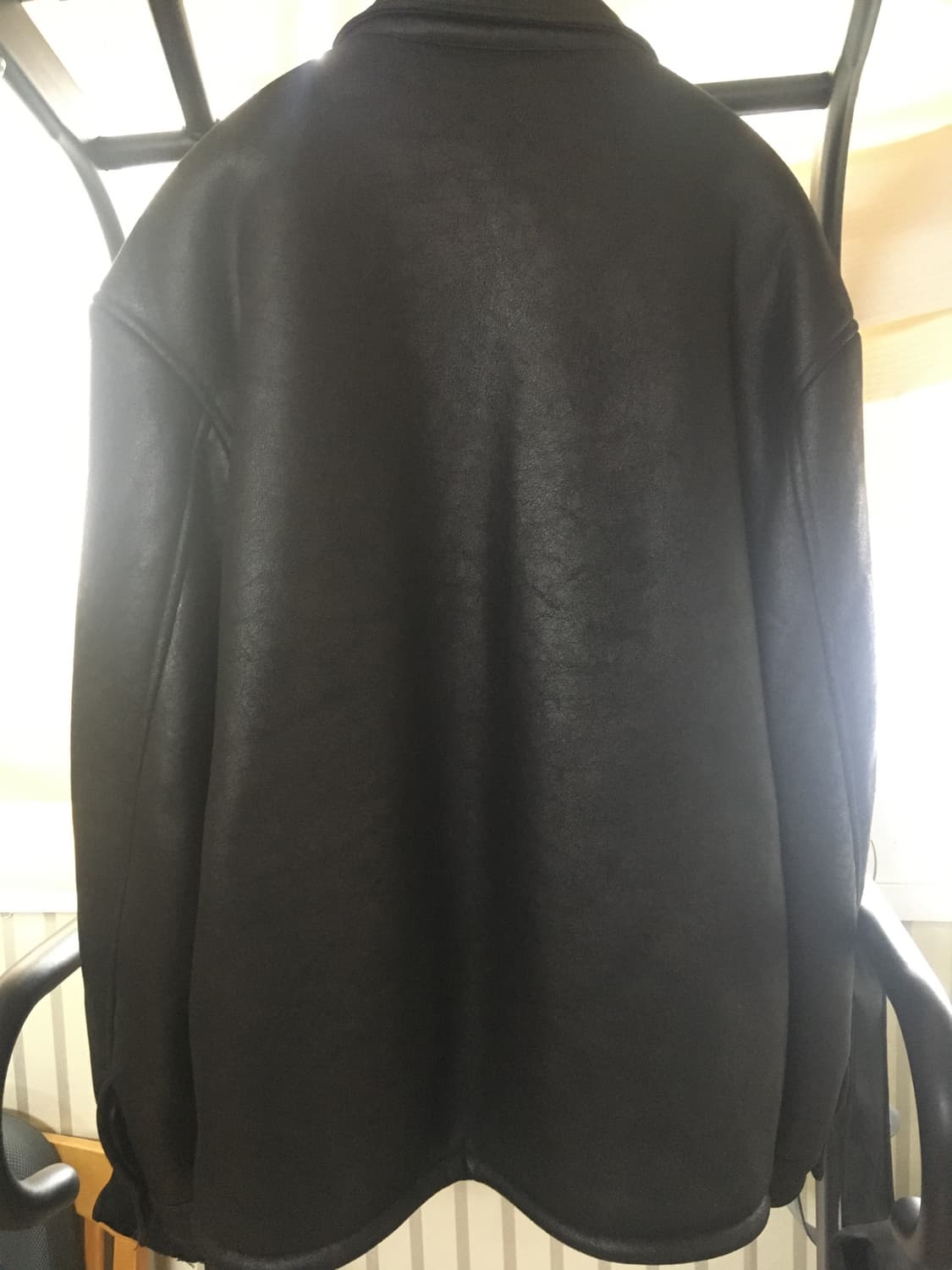 (XL)자라 더블 페이스드 오버셔츠 블랙 판매합니다 상품이미지4