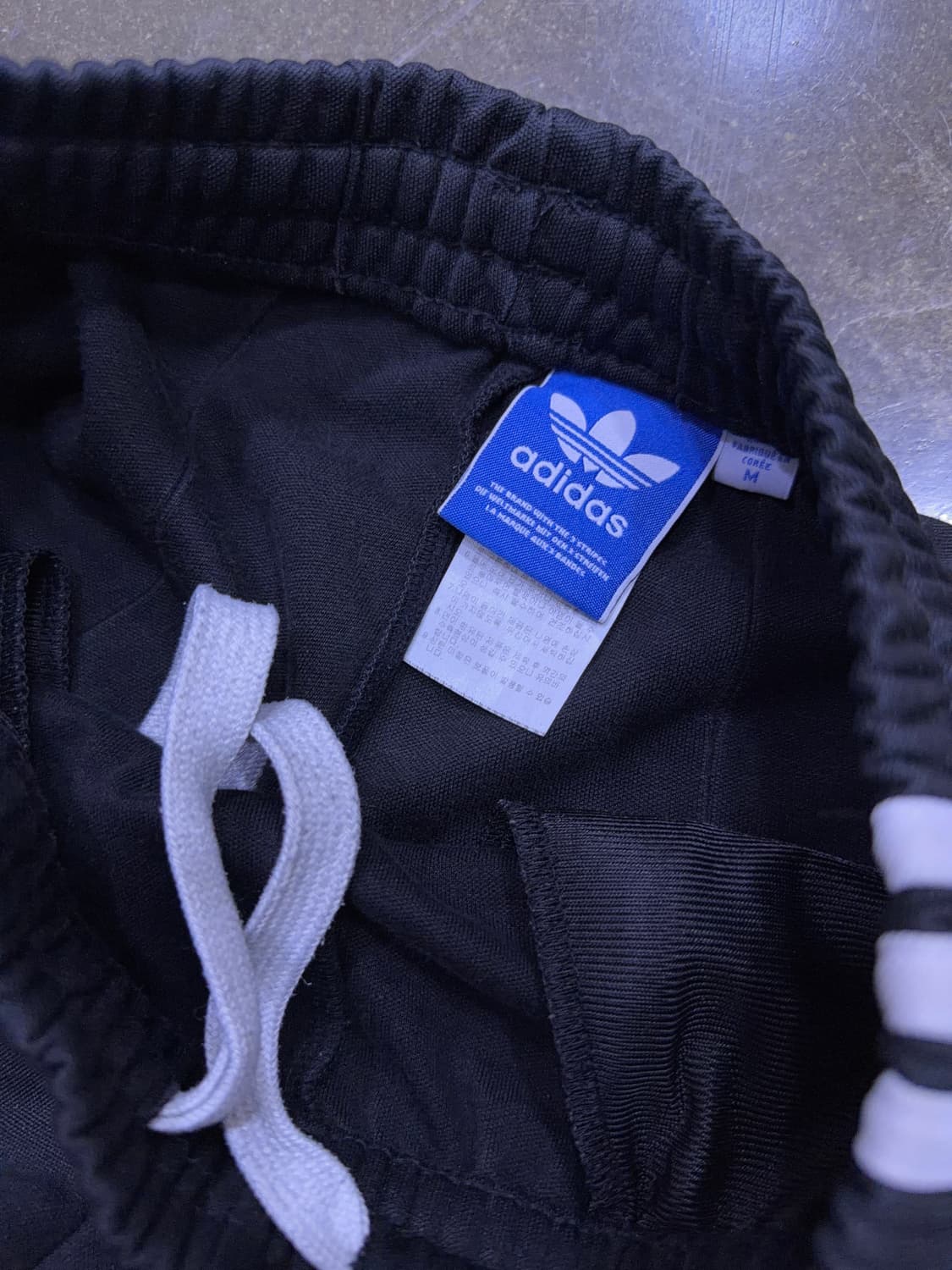 아디다스 삼선 유로파 트레이닝 트랙팬츠 블랙 M 상품이미지6