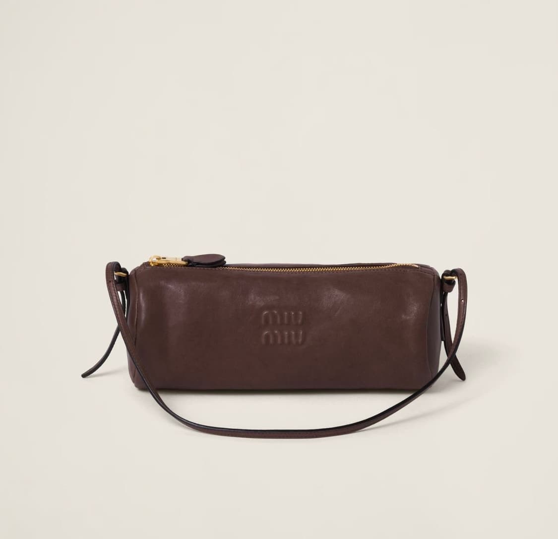 미우 미우 나파 레더 파우치 브라운 Miu Miu Nappa Leathe 상품이미지3