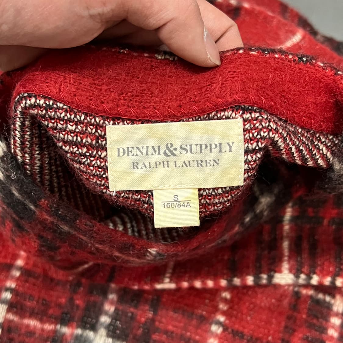  데님앤서플라이 체크 모헤어 가디건 y15942 상품이미지6