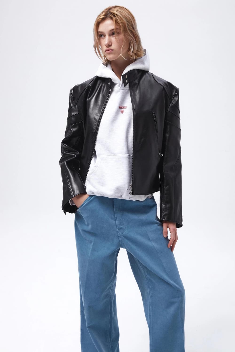 INSIGNIA LOGO CLASSIC HOODIE SPORT GREY 상품이미지3