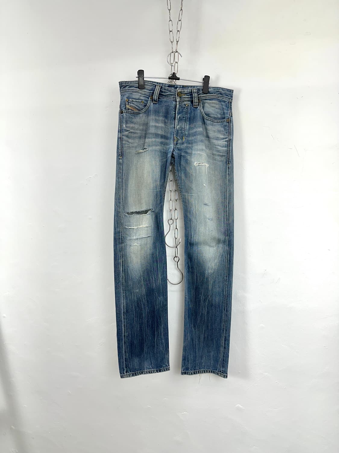 Diesel Distressed Washed Denim 상품이미지5