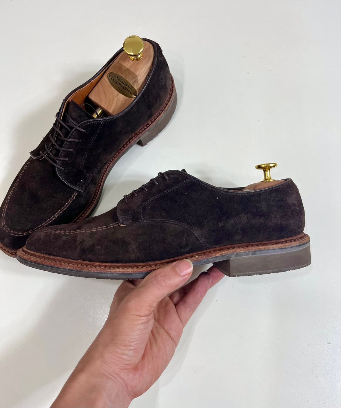 알든 704 다크브라운 스웨이드 더비/8.5D 상품이미지4