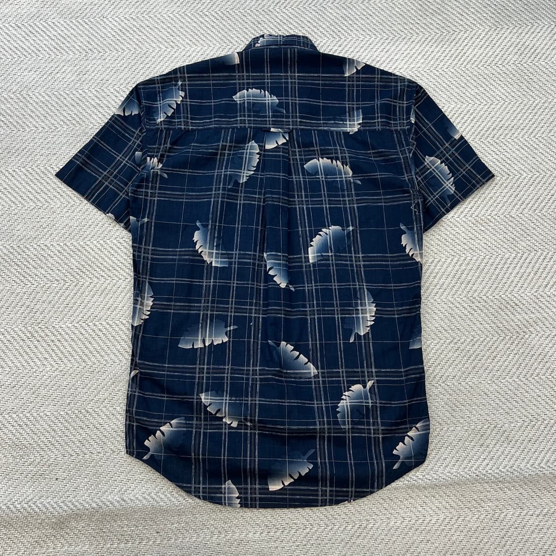 챕스랄프로렌 체크 leaf 패턴 하프 셔츠 r3804 상품이미지2