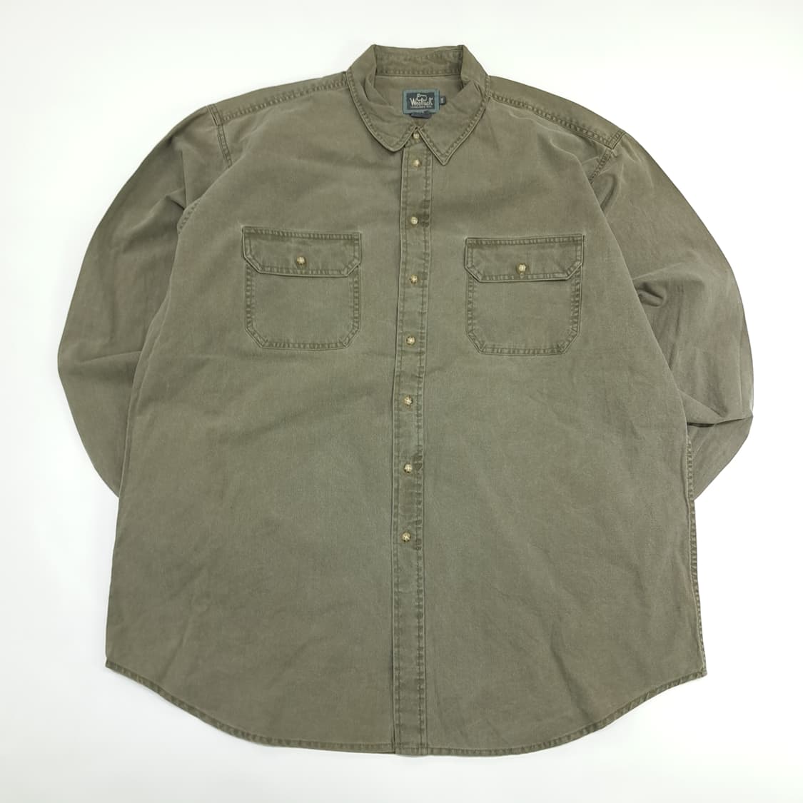 Co831 2XL 울리치 90s 아미그린 긴팔 워크셔츠 상품이미지1