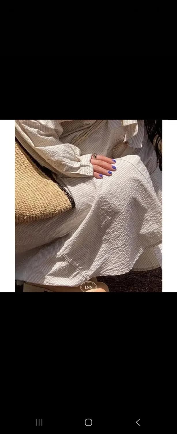 리넨느 bake stripe 셔츠원피스 상품이미지3