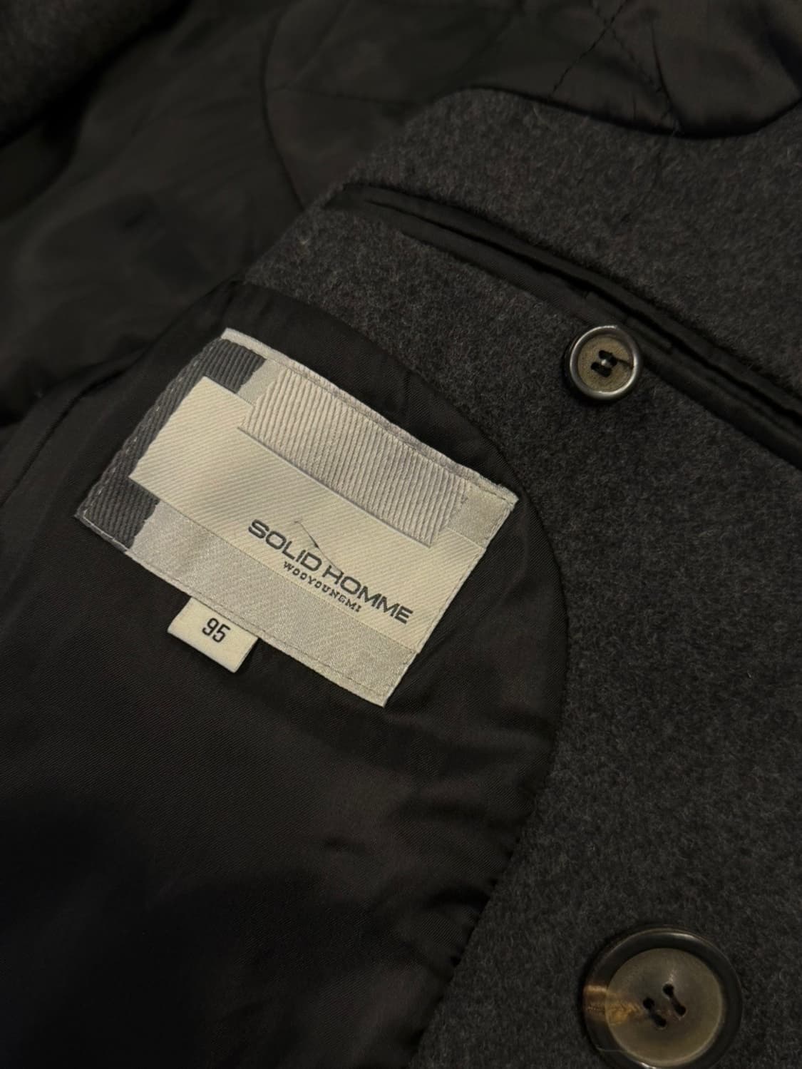 솔리드옴므 캐시미어 울 피코트 슬림100 상품이미지7