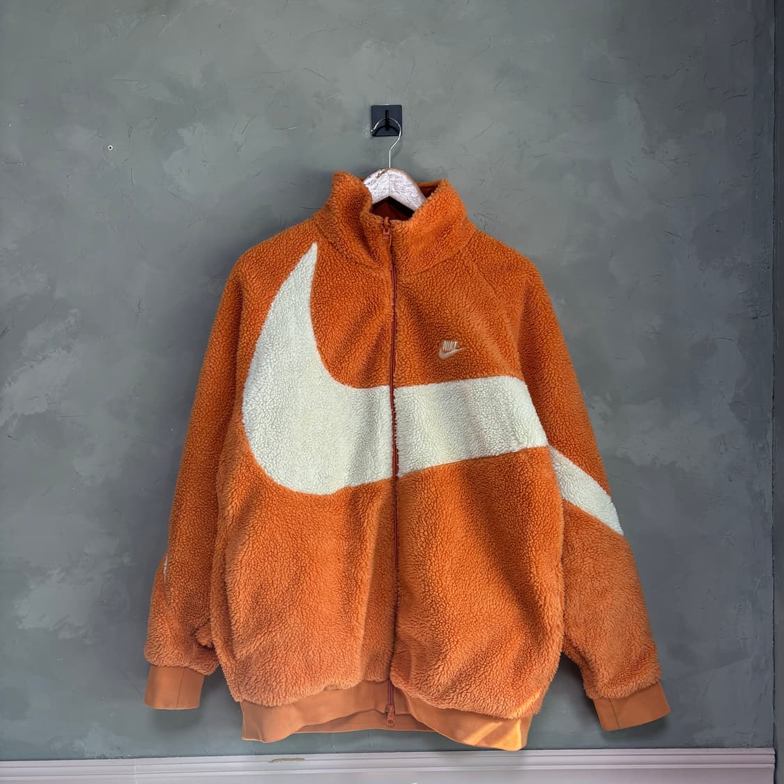 나이키 빅 스우시 양면 플리스 바람막이 자켓 핫 카리  상품이미지1