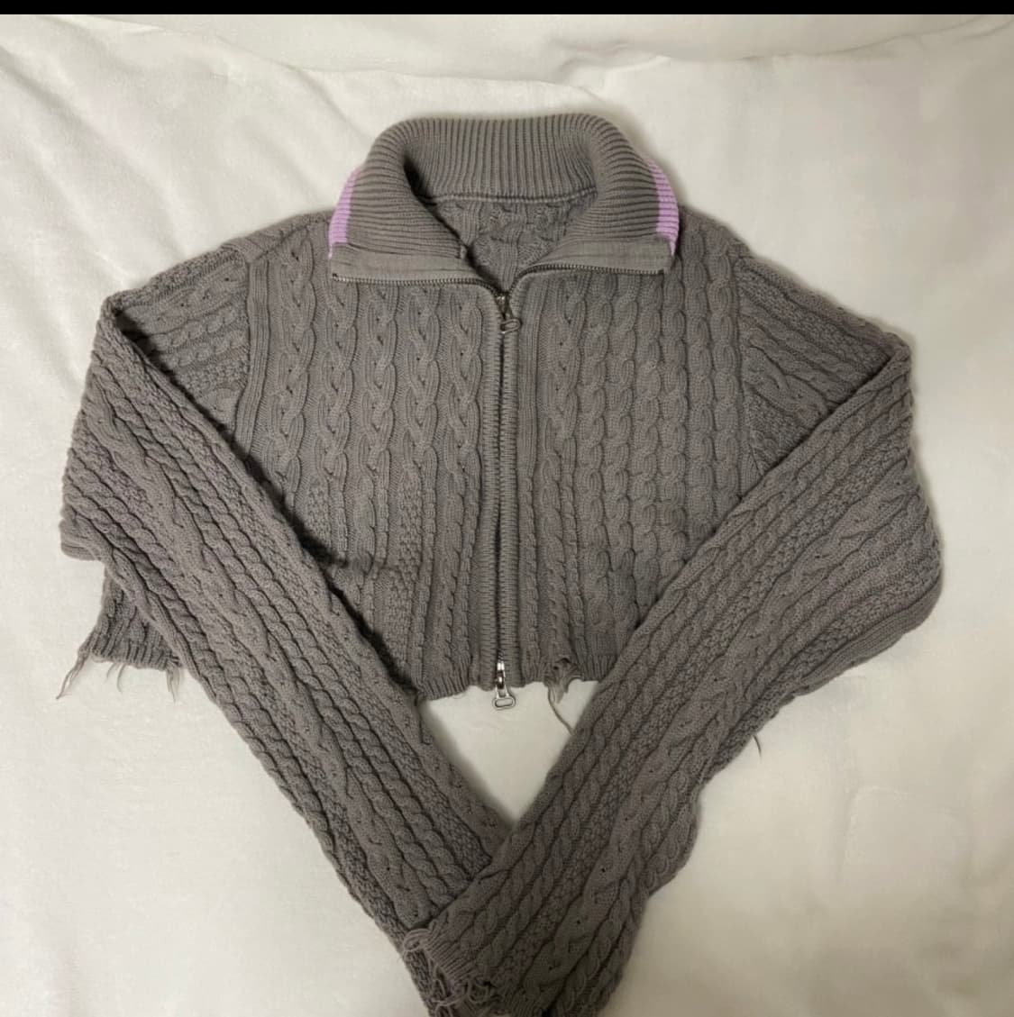 더일마 크롭 니트 상품이미지2