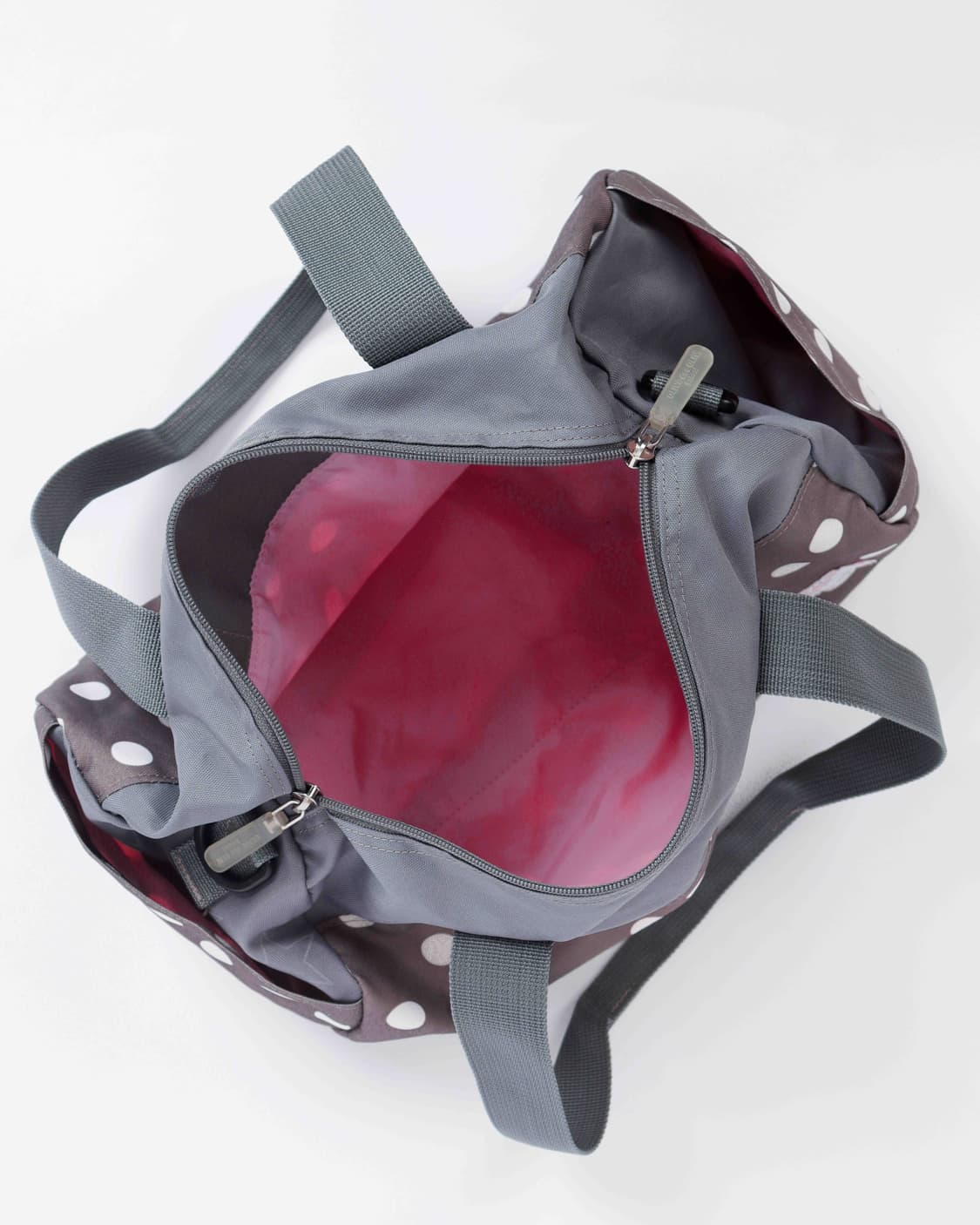 [OLIVE des OLIVE] 그레이 × 브라운 폴카도트 보스턴백 상품이미지10