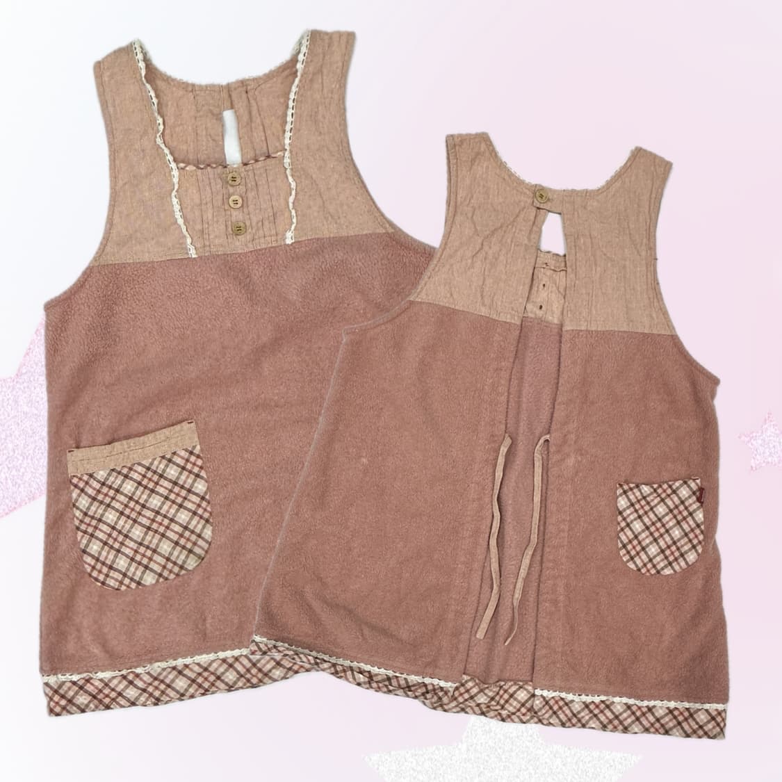 🍓딸기맛 히메갸루 메이드 앞치마🍓 공방 겨울 레이어드 베이킹 상품이미지1