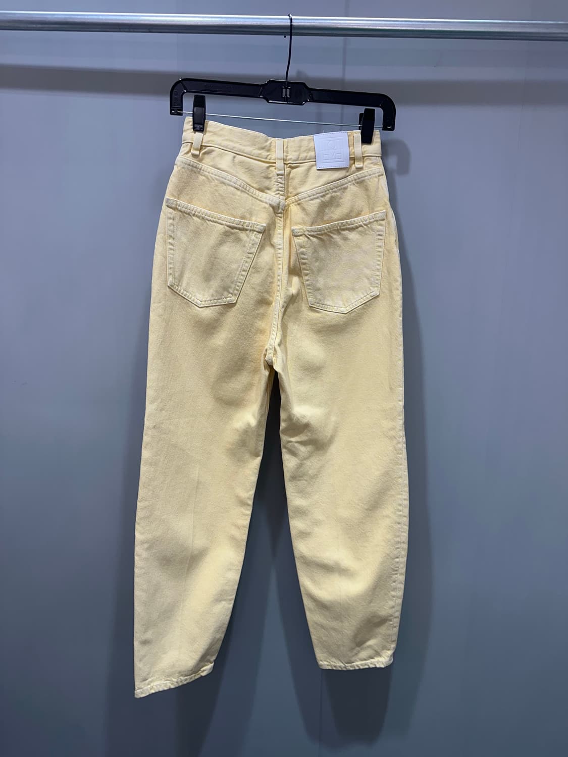 (정품/새상품) 토템 여성 옐로우 미드라이즈 데이퍼드 데님 팬츠 상품이미지3