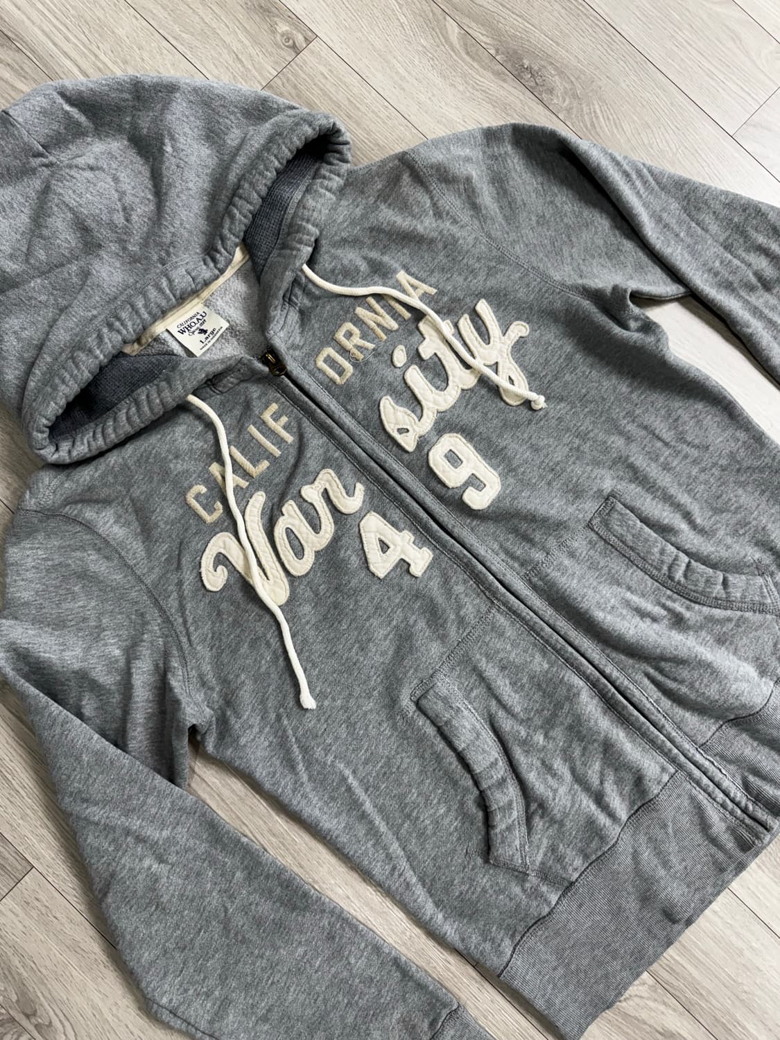 후아유 그레이 후드집업 상품이미지2