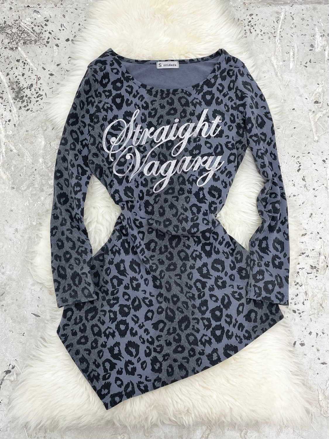 호피 글리터 갸루 언발 원피스 상품이미지1