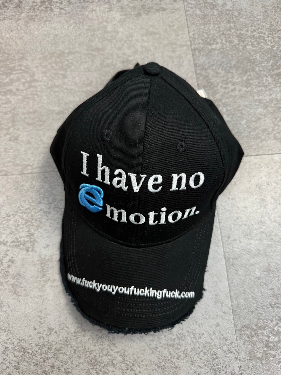 터그오브룩스 I have no emotion 자수로고 캡모자 H2984 상품이미지2