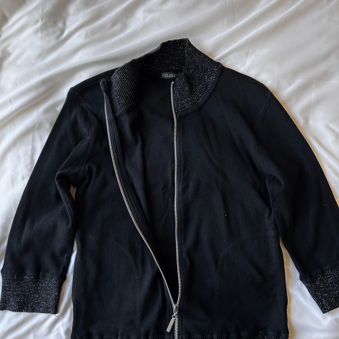 빈티지 7부 집업 가디건 상품이미지5