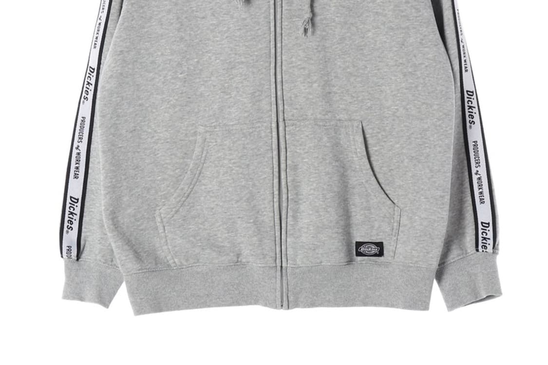 디키즈 사이드 라인 로고 테이핑 기모 후드 집업 S-M 상품이미지4