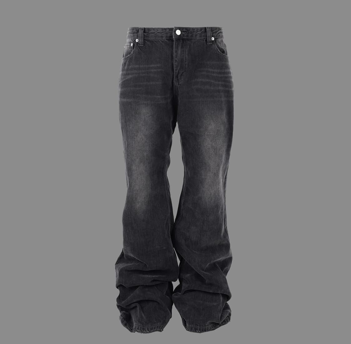 어웬드 플레어 데님 블랙 워싱 진 상품이미지1