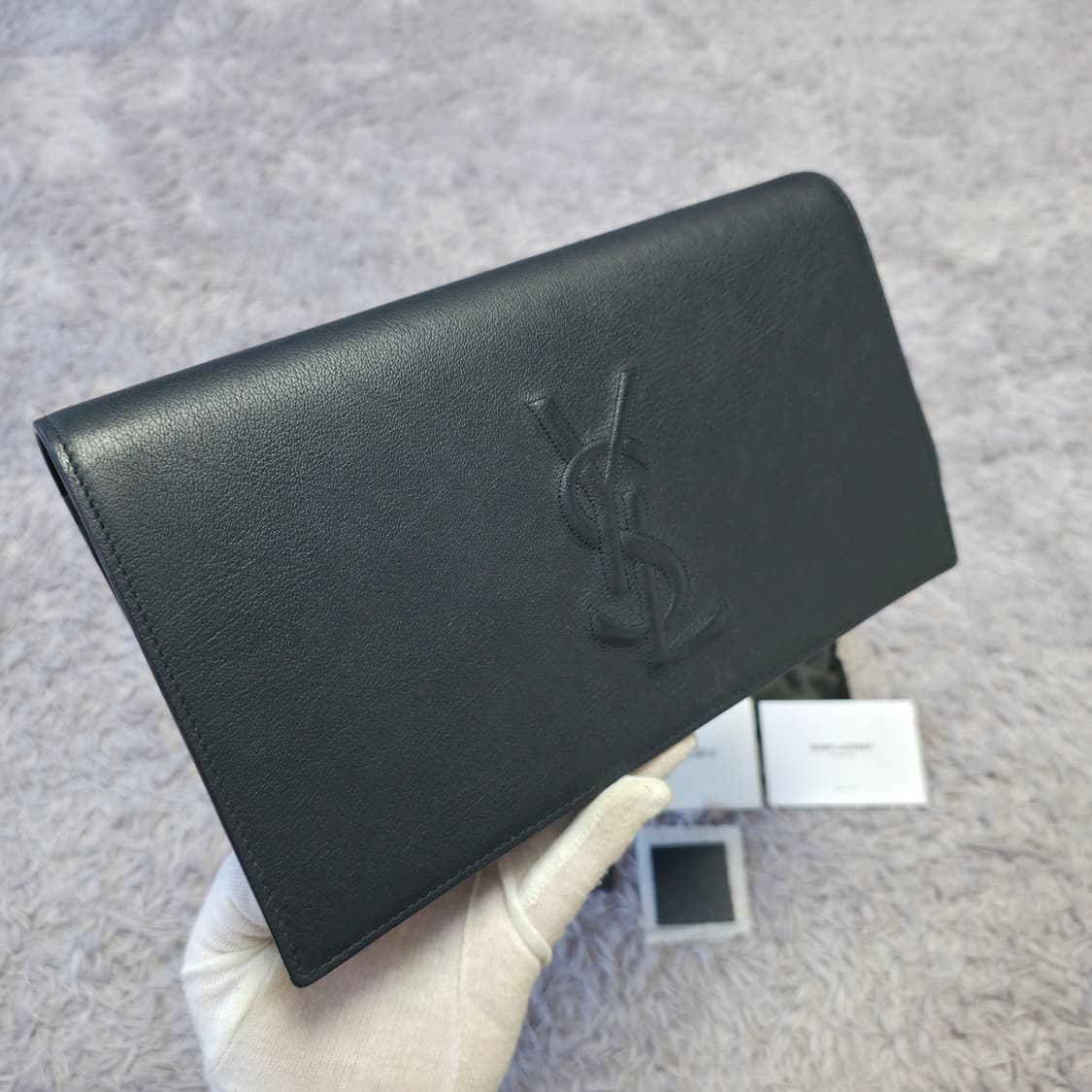 {클로젯}[풀구성]생로랑 벨드쥬르 클러치백 상품이미지3