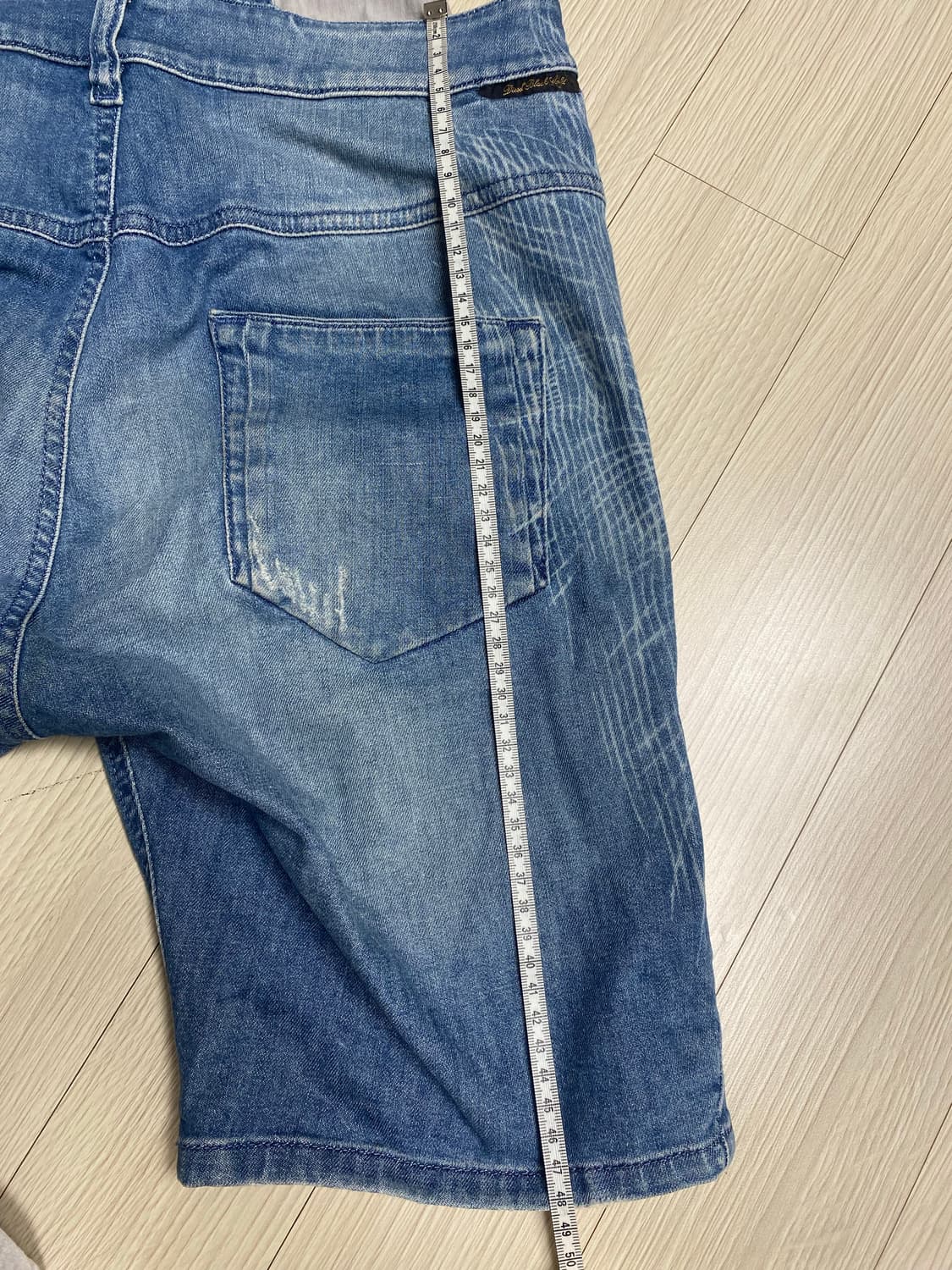 디젤 블랙 골드 데님 오버롤 상품이미지6