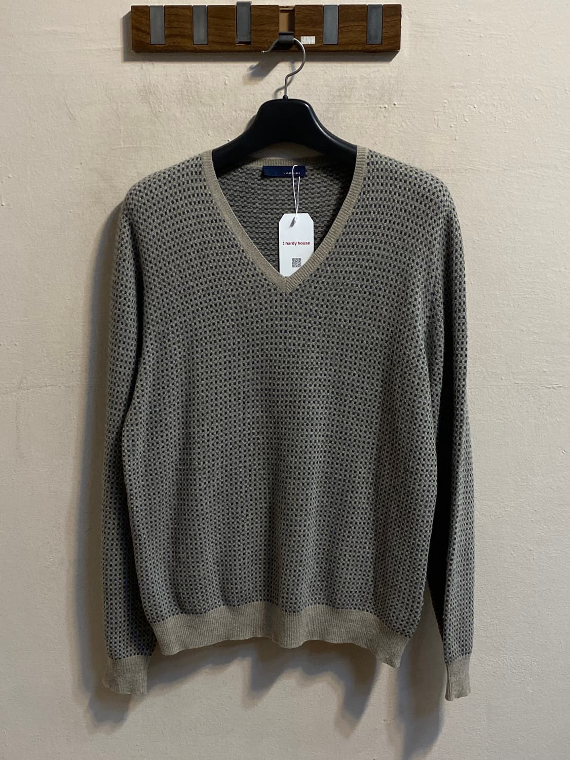 라르디니 와플 브이넥 스웨터 상품이미지1