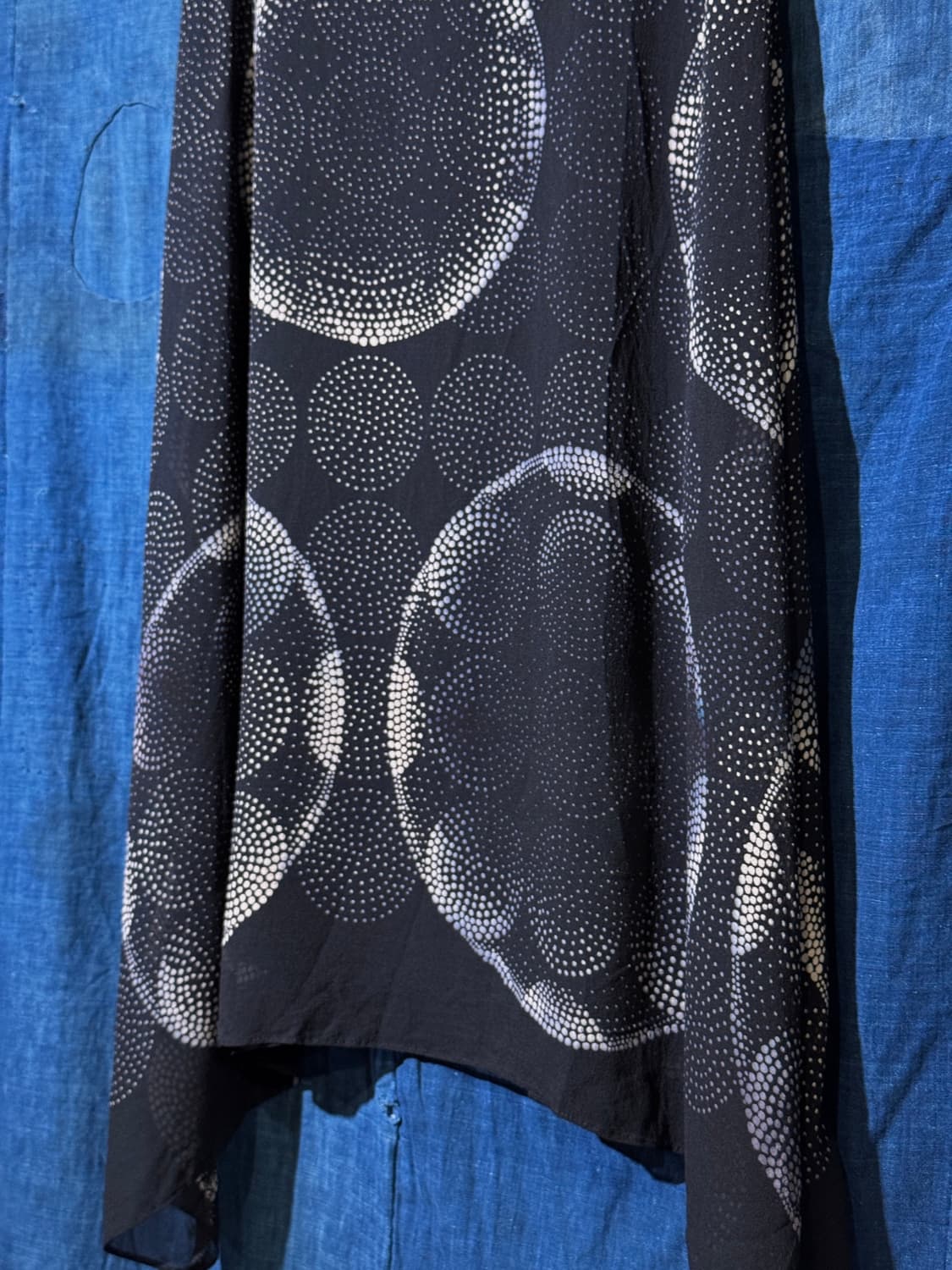 24inch ) MAX MARA Dot Circle Silk Skirt 상품이미지5