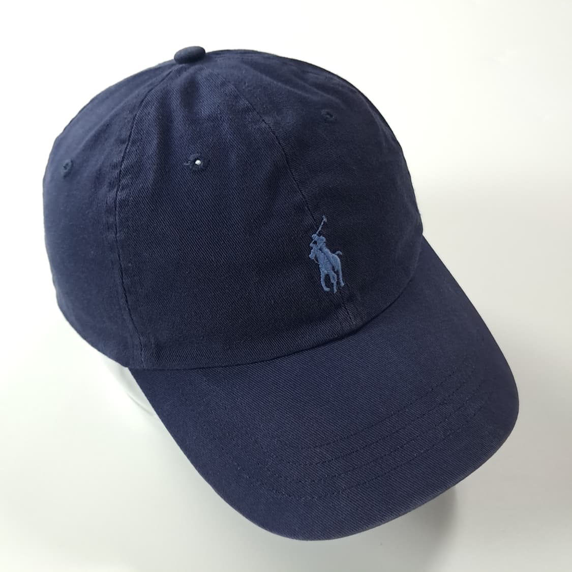 CK349 폴로 00s 다크네이비 스카이블루 자수 볼캡 모자 상품이미지2