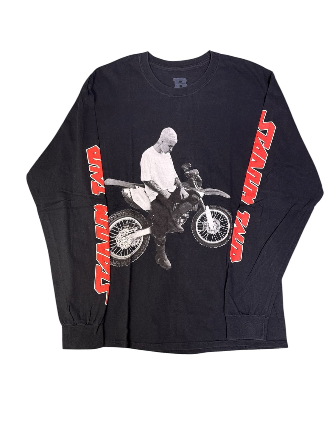 빈티지 저스틴비버 퍼포스 더스타디움 투어 롱슬리브 L 상품이미지1