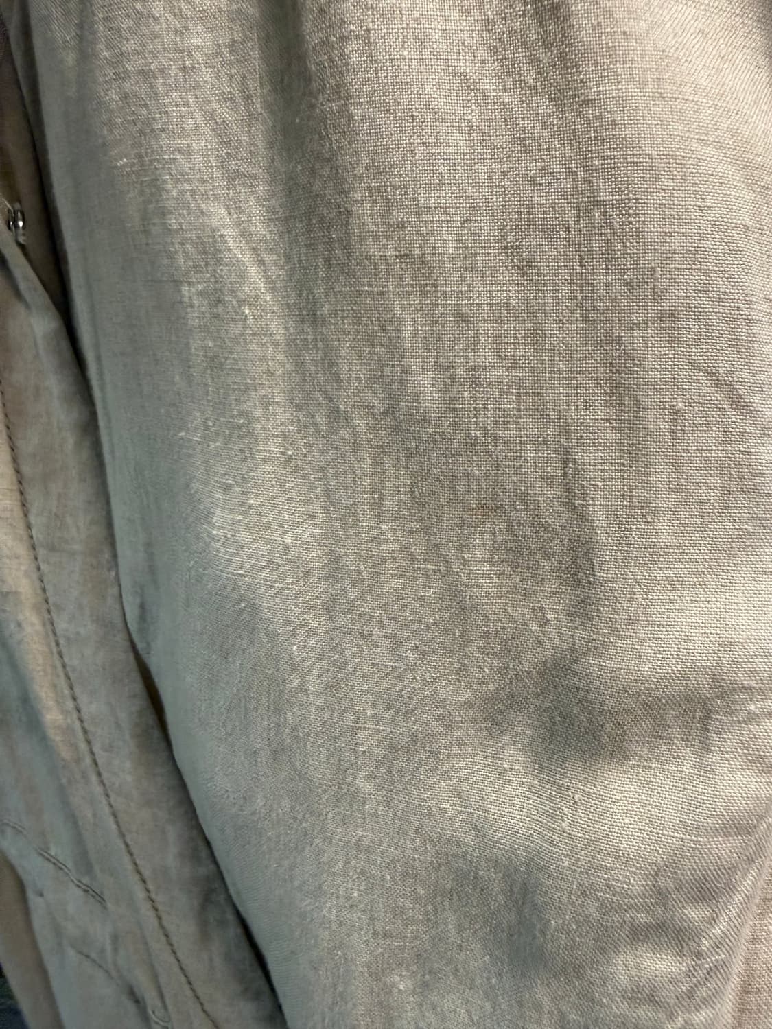 38 막스마라MaxMara 린넨 드로스트링 로브 원피스 베이지 상품이미지10