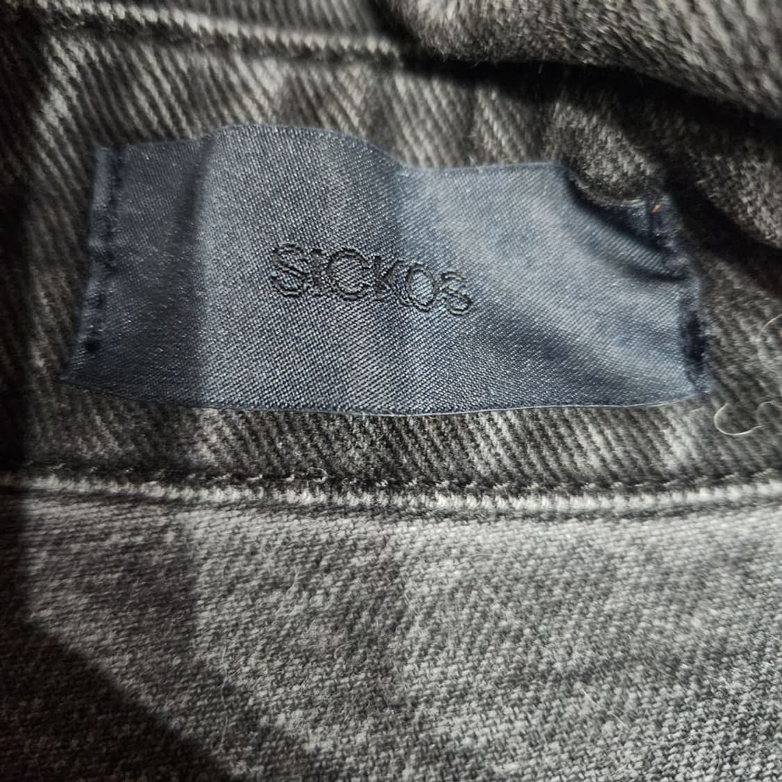 [남F]식코스(SICKOS) 흑청 데님 자켓[Y63-140] 상품이미지8