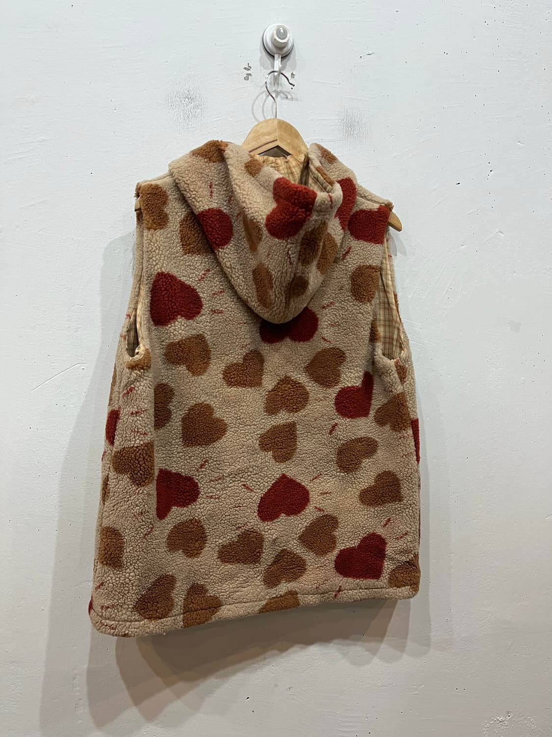 soleil JPN 하트 플리스 후드 베스트 상품이미지2